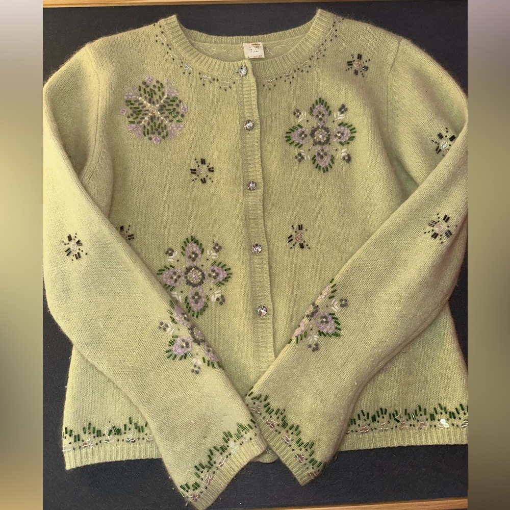 Vintage angora and lamsbswool cardigan